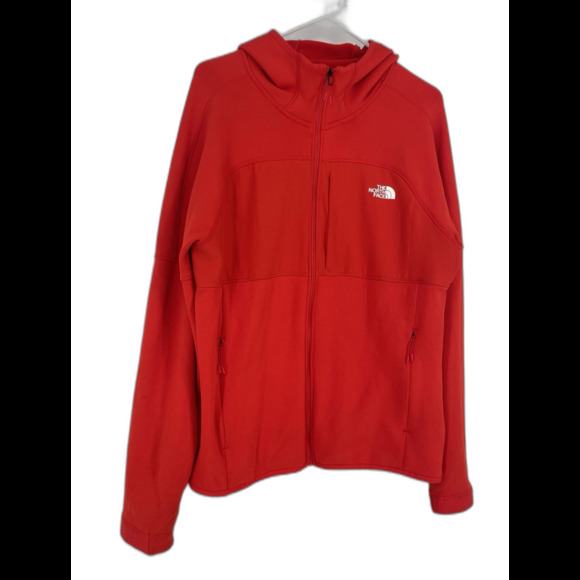 The North Face Men's Canyonlands High Altitude Tech Fleece Hoodie Red Full Zip - Picture 2 of 16